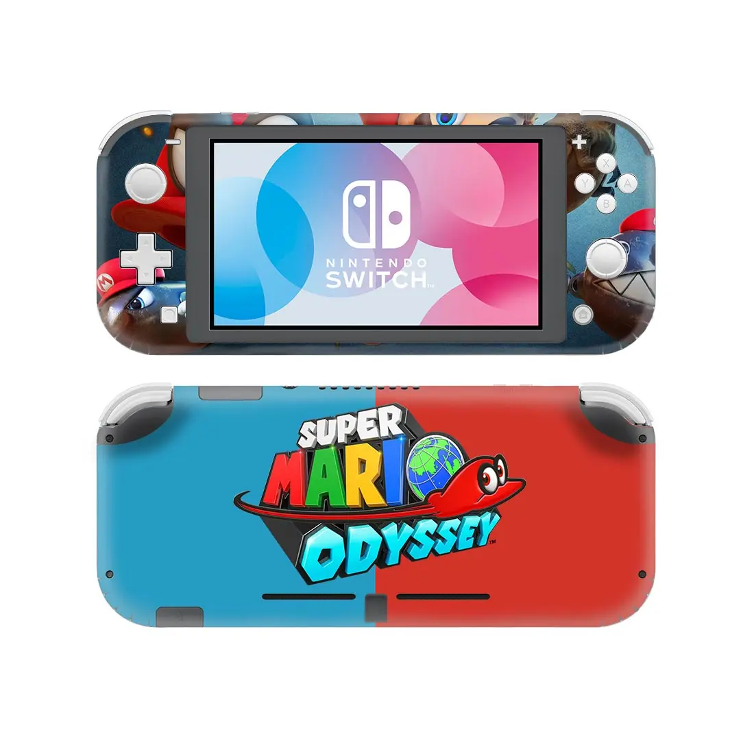 6 стилей стильная виниловая наклейка в стиле Марио для Nintendo Switch Lite NSL защитная