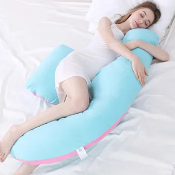 

Pregnancy Pillow U-Shape Full Body Pillows Maternity Support Detachable Extension Support Back Hips Legs Adjustable Foot Pillow