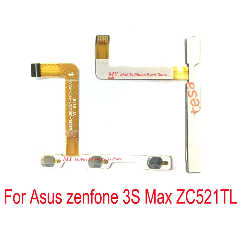 

Power ON OFF Volume Button Key Flex Cable Ribbon For Asus Zenfone 3S Max ZC521TL X00GD Power Switch Plug Flex Cable Parts