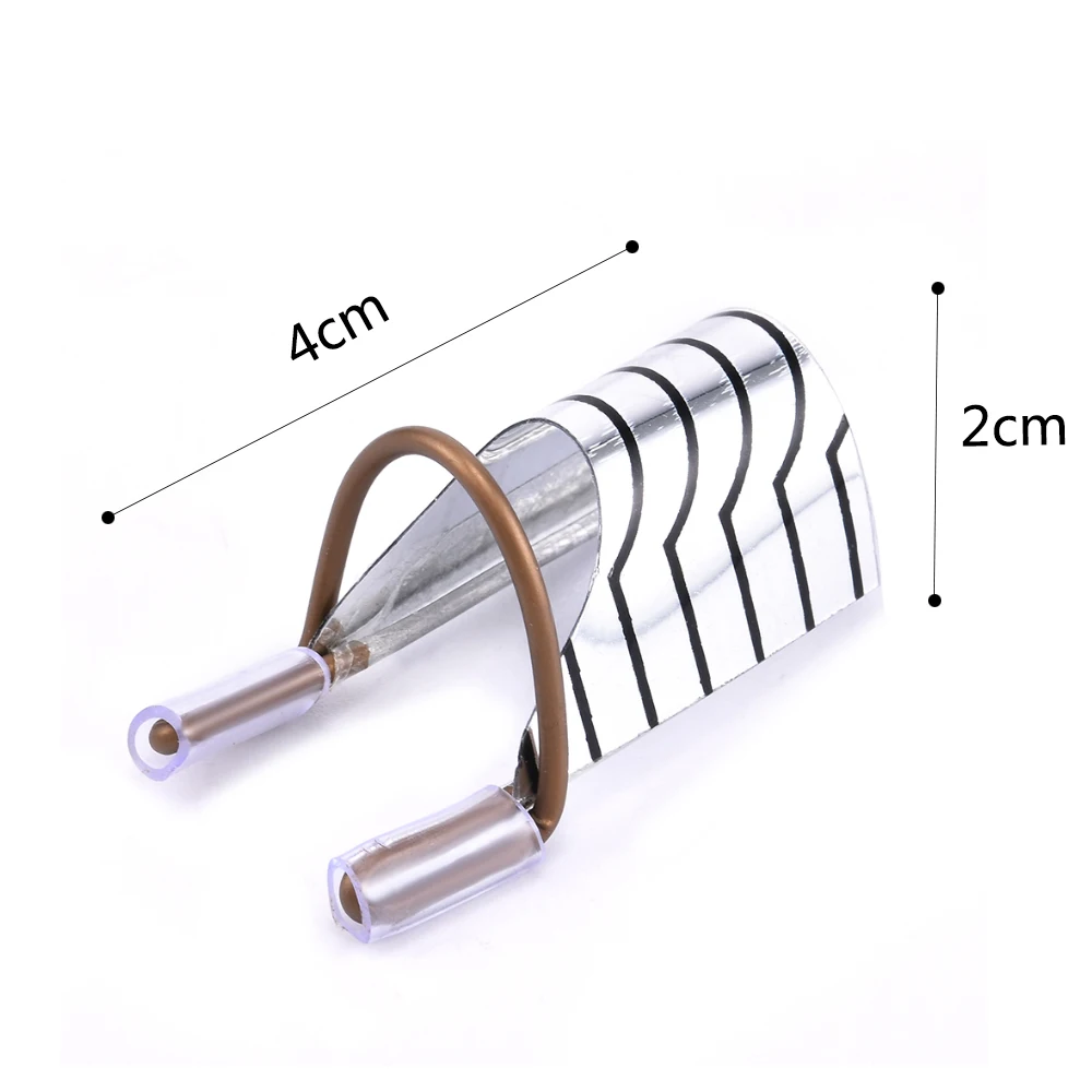 10Pcs 재사용 가능한 알루미늄 네일 확장 팔레트 팁 양식 네일 아트 확장 스티커 빌더 양식 가이드 스텐실 매니큐어 도구