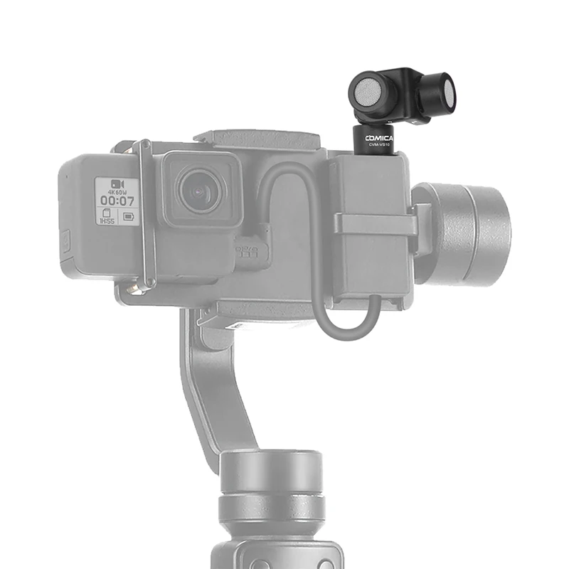 Comica XY Стерео Аудио Видео Запись микрофон для Gopro Экшн камера DSLR смартфон Gimbal позолоченный Vlog Mic