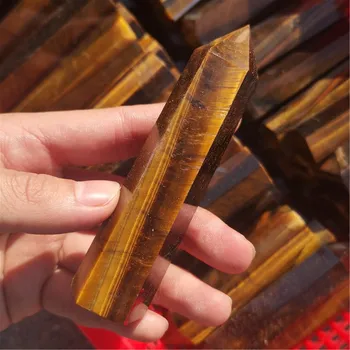 

Natural Rock tiger eye Quartz Crystal Stone Point Healing Crystal Stone Wicca Decor Home Decoration