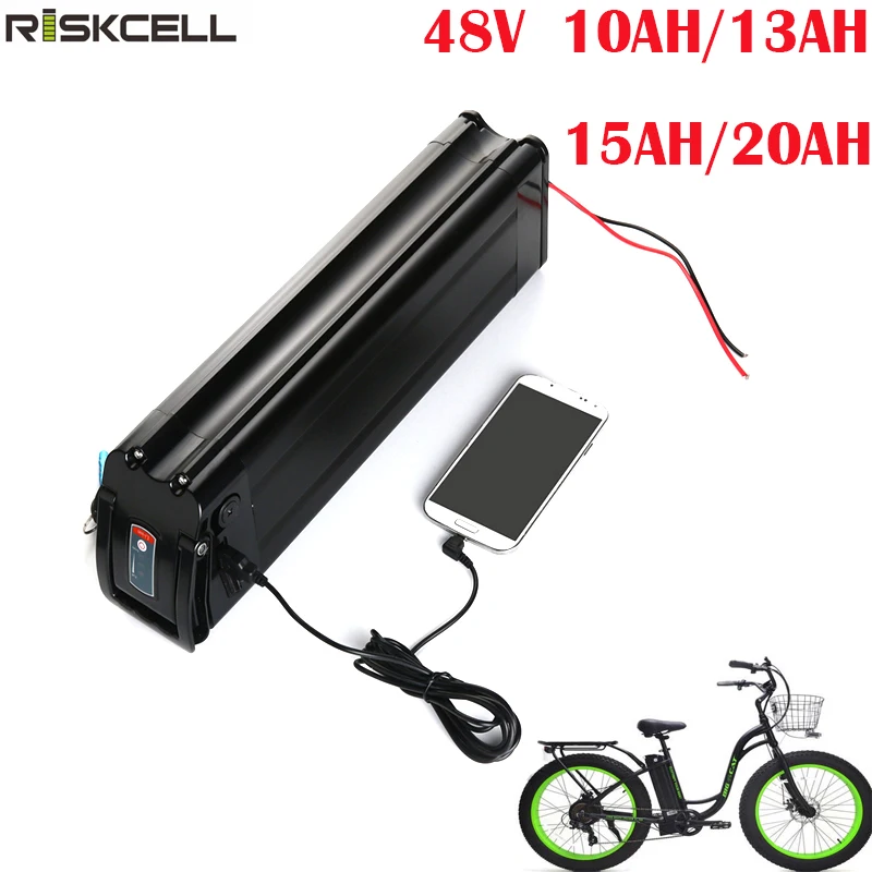 Аккумулятор для электровелосипеда bafang bbs02 серебристая модель 48 В 750 Вт 15 Ач 20 12 500
