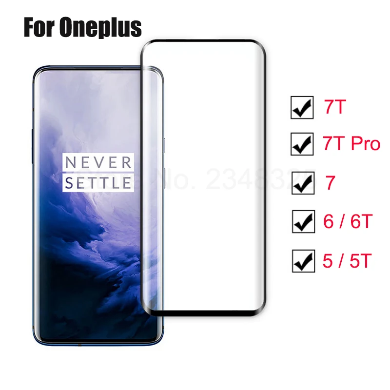 

Tempered Glass Screen Protector For Oneplus 7T 7 Pro 6t 5t 5 One Plus 7 Oneplus7 1+7 Full Cover Glass Protect For Oneplus 7T Pro