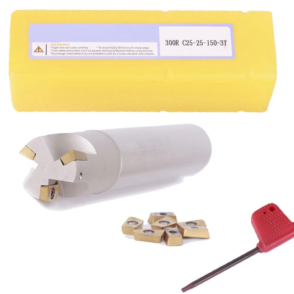 5 шт./компл. держатель BAP 300R C25-25-150-3F индексируемый винт M2.5* 6 Фрезерный резак с ЧПУ инструмент+ 3 шт. вставки APMT1135PDER гаечный ключ T8