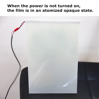 

Smart PDLC Dimming Film Glass Window Door Tint Home Cinema Meeting Room Smart Film A4 Size Sample 21*29cm Electric Self-adhesive