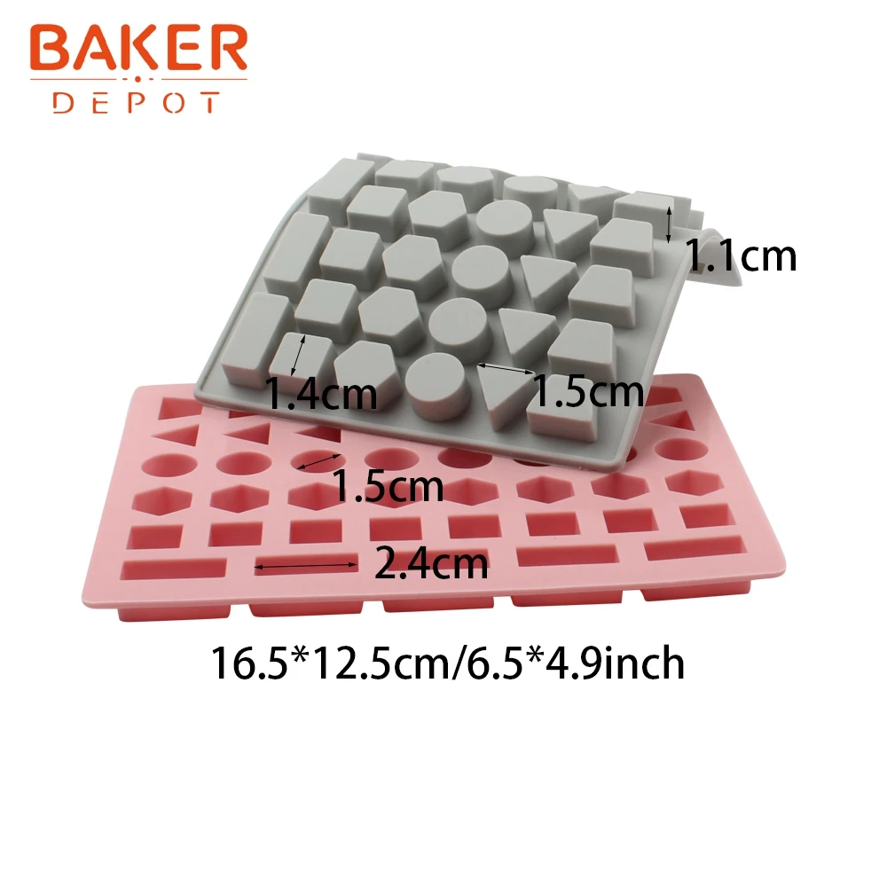 BAKER DEPOT конфеты Мармеладные формы силиконовые формы для конфет шоколадный кубик льда мини круглый квадратный инструмент для украшения торта с капельницей