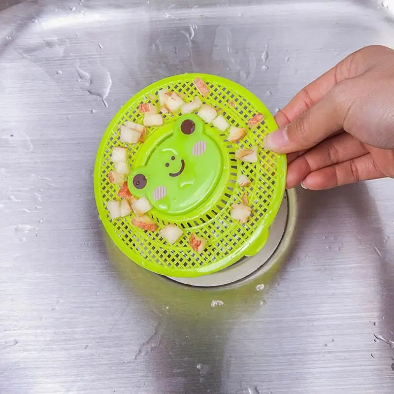 Пластиковые фильтры для раковины с изображением медведя из мультфильма кухонные напольные сливы для ванной душ установка для переработки отходов коландеры для волос канализационный фильтр диаметром 12 см
