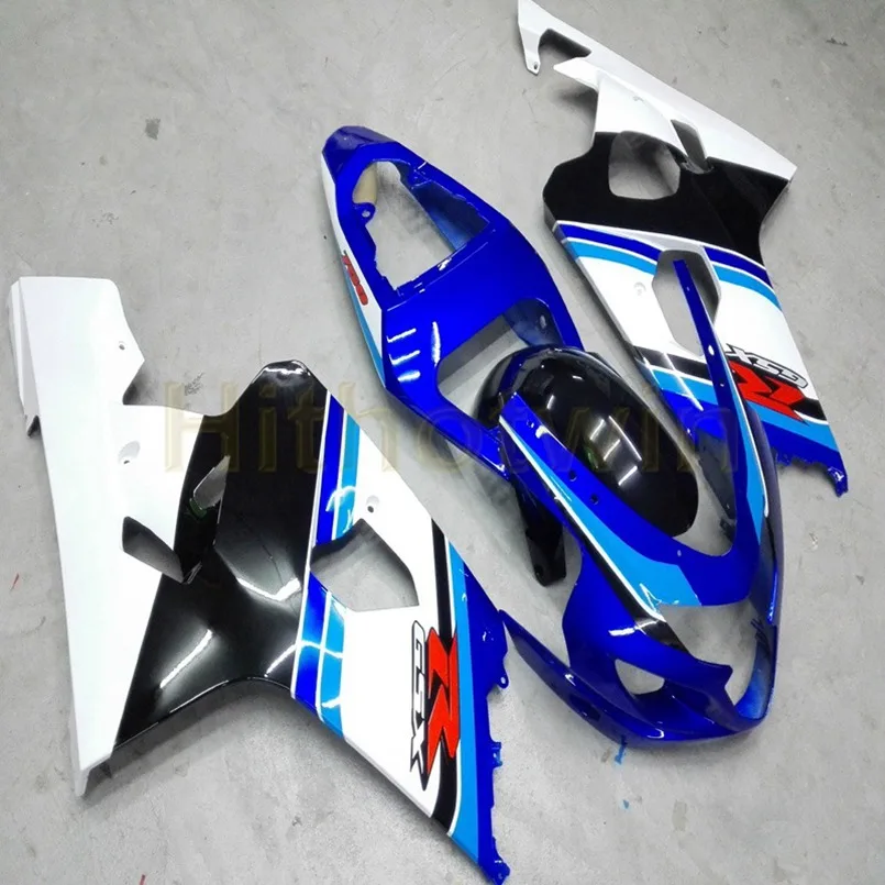 Капот мотоцикла на заказ для GSX-R600750 2004-2005 K4 ABS пластик обтекатель литьевой формы красный белый - Цвет: E