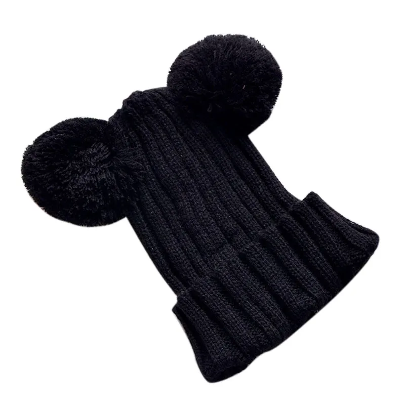 Children's hats keep warm in autumn and winter lovely girls boys and girls baby thickened knit hats are suitable for children ag