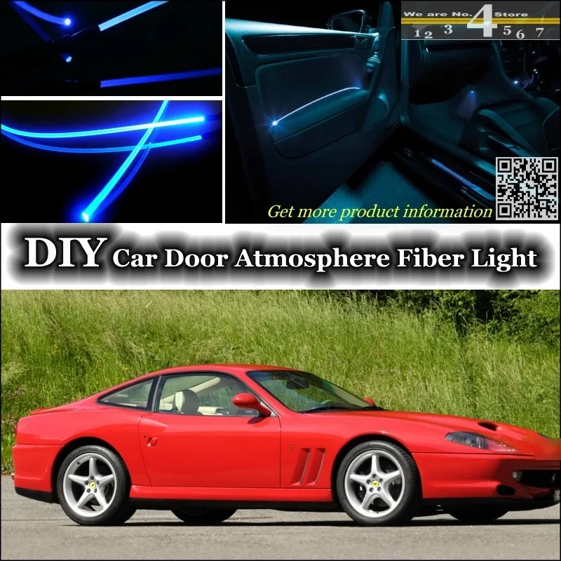 Для Ferrari 550 внутренний окружающий свет тюнинг атмосферное волоконно-оптическое освещение внутри дверной панели освещение не EL свет