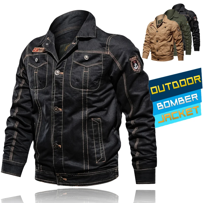 Мужская куртка в стиле милитари новая армейская куртка-бомбер мужская