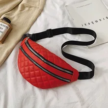 Элегантные поясные сумки со стразами для женщин, двойная молния, повседневные Фанни-пакеты для женщин, сумка для путешествий, для телефона, денег, сумки на пояс, женский кошелек