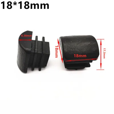 16pcs Plastic Tube Insert Plug pipe end cap Non-slip table chair leg Foot Cover pad Floor Protectors furniture decorative Parts 18x18mm