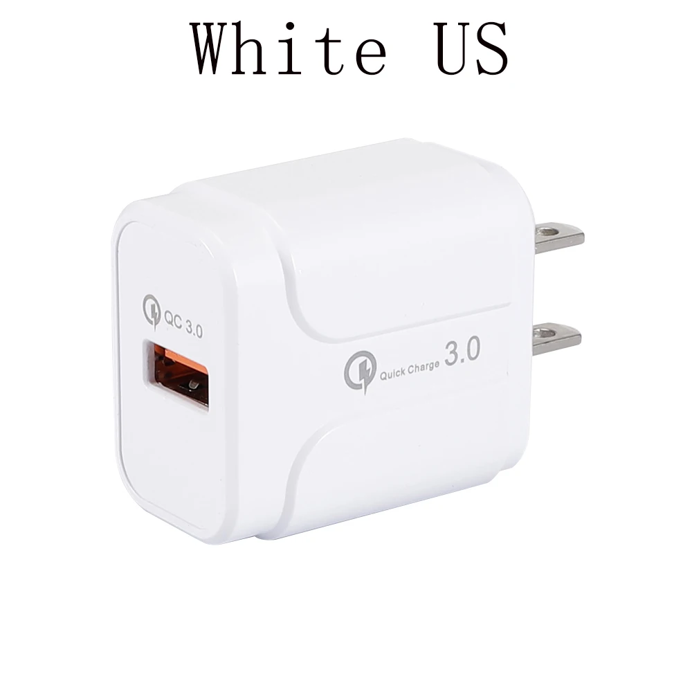 Быстрая зарядка один USB 3,0 быстрое зарядное устройство для мобильного телефона ЕС/США вилка путешествия USB настенное зарядное устройство адаптер для IPhone samsung Xiaomi huawei - Тип штекера: A