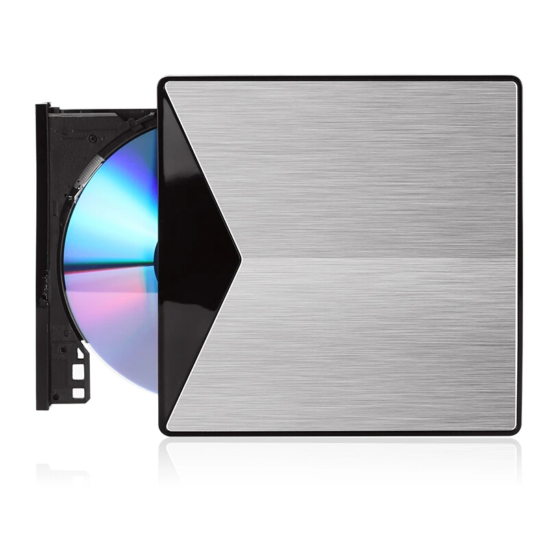  External Optical Drive USB 3.0 CD/DVD-ROM Combo Aluminum DVD RW ROM Rewriter Burner for MacBook Pro