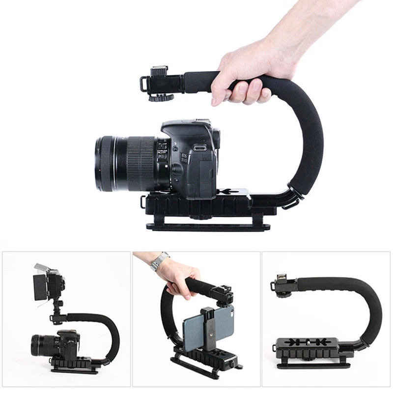 Видео ручной стабилизатор C образный держатель ручка для DSLR Sony/Nikon/Canon камера свет