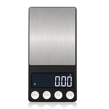 

Pocket Jewelry Digital Scale Batteries Supply Portable Flat LED Electronic Scales With Tray 500g/ 0.01g