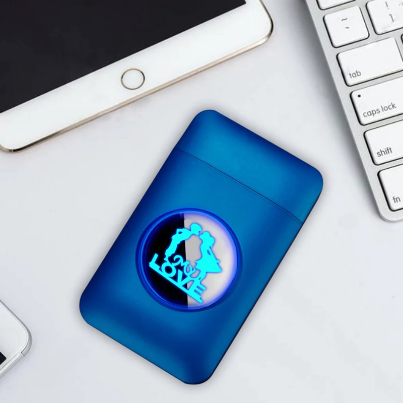 Коробка для сигарет с электронной зажигалкой чехол USB зарядка аксессуары курения