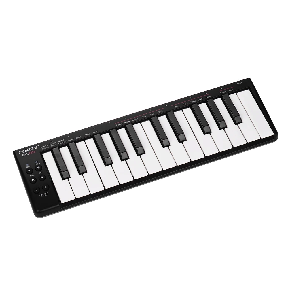 Nektar SE25 мини 25-ключ USB MIDI контроллер клавиатуры скорость USB питание пианино миди клавиатуры midi контроллер