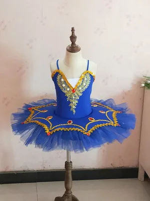 Royal blue Профессиональная балетная пачка для детей, балетная пачка для девочек, женские вечерние балерины, mujer, танцевальные костюмы для девочек - Цвет: Royal blue