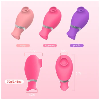 New Sucking Vibrators for Women 7 Speeds Nipple Sucker Vibrator Clitoris Stimulator Licking Tongue for Adults Sex Toys Sex Shop 6