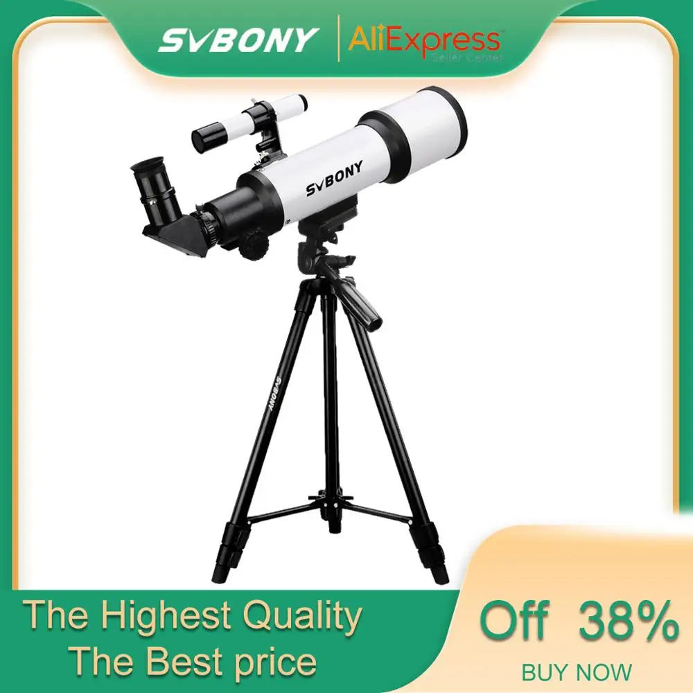 Svbony Telescópio Astronômico Profissional Visão Noturna Espaço Profundo Vista Estrela Lua Monocular Sv501 70420 f6 hd