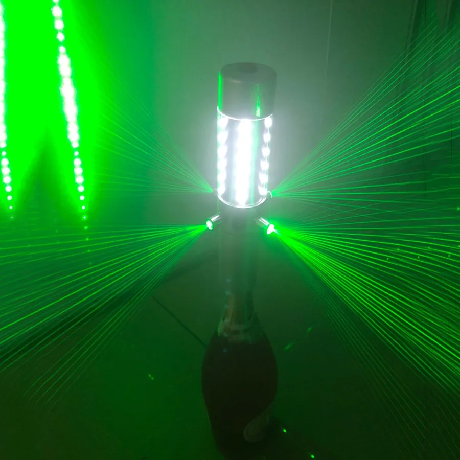 1 2 4 cabeça laser led recarregável