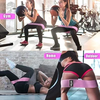 Hip Fitness Resistance Bands Exercise Workout Set Fabric Loop Yoga Booty Bands 3-Piece For Leg Thigh Butt Squat Glute Equipment - Image 6