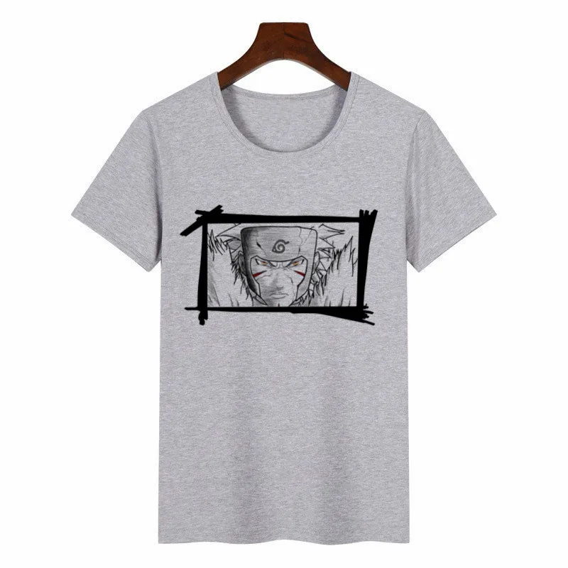 P1770B-grey Новые летние женские футболки Наруто Графические футболки женские Harajuku футболки Аниме женские топы Эстетическая одежда - Цвет: P1770B-grey