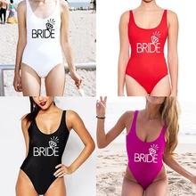 Женский сдельный купальник для невесты, бикини, купальник с высокой посадкой, монокини, боди, без подушечек и на косточках, купальники