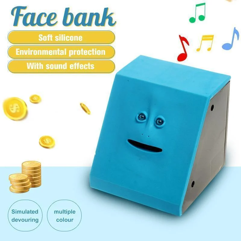 Face Money Pot Money Eating Coin Bank Monkey Saving Box Automatic Coin