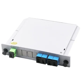 

1:4 Fiber Optical Plc Splitter Sc/Upc 1X4 Lgx Box Cassette Card Inserting Plc Splitter Module