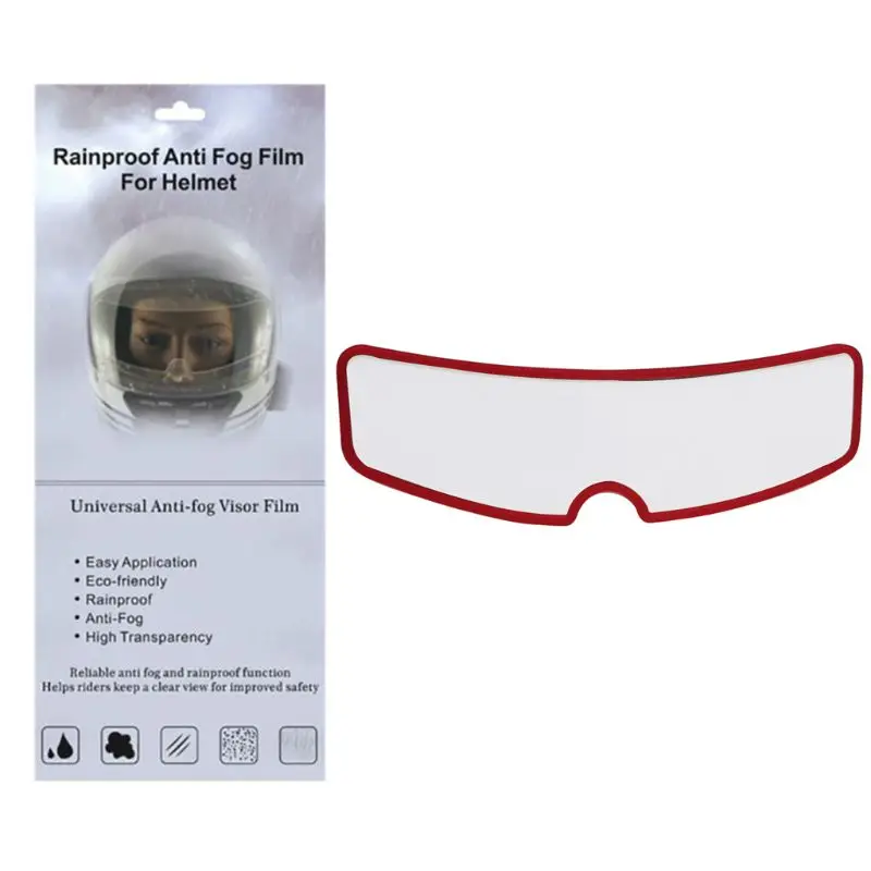 

New Universal Helmet Rainproof And Fog-proof Lens Patch MotorcycleType Helmet Anti-rain Anti-fog Film Electric Car Half-helmet