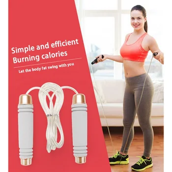 

3M Adjustable Skipping Rope Steel Wire Jump Rope Belt Bearing For Aerobic Exercise Like Speed Endurance Training And Fitness Gym