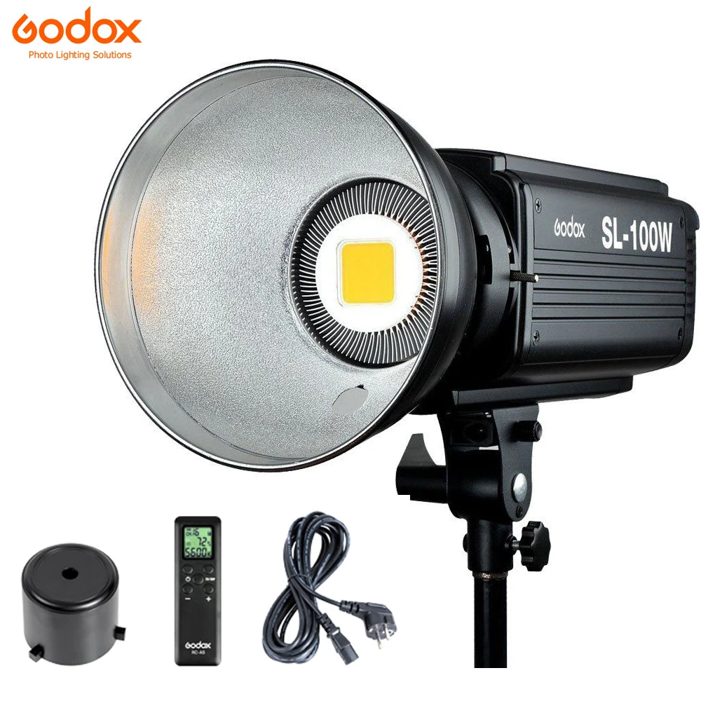 Светодиодная лампа для видеосъемки Godox 100 Вт светодиодный светодиодные лампы 6500LUX
