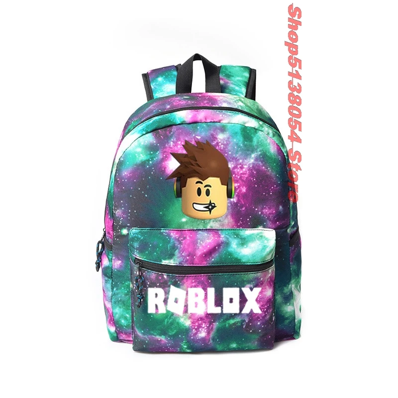 Красочные Звездные ROBLOX cartable skolaire детские школьные сумки для девочек plecak szkolny Школьный Рюкзак Для Подростка mochila - Цвет: A