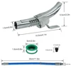 Grease Gun Coupler Quick Lock On Release Fitting Double Handle Design 1/8