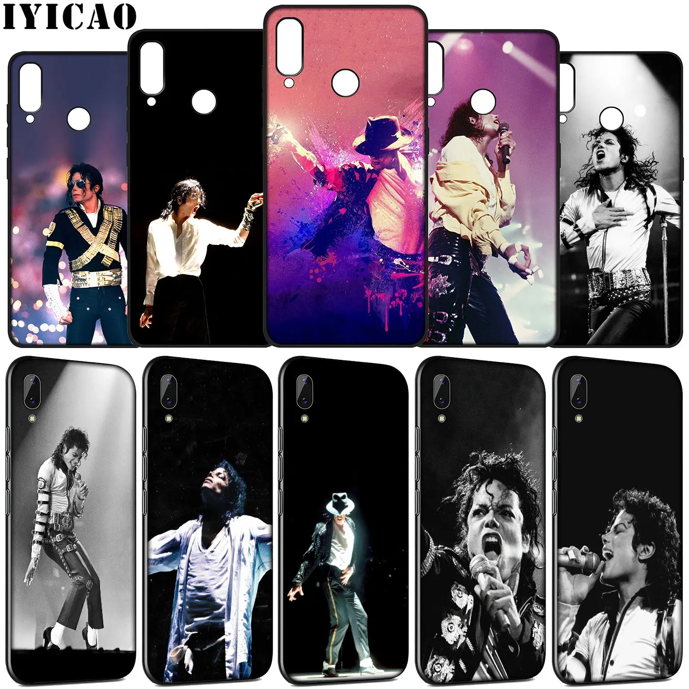 IYICAO Michael jackson singer Soft Silicone Case for Huawei Y9 Y7 Y6 Prime 2019 Honor view 20 8C 8X 8 9 9X 10 Lite 7C 7X 7A Pro | Мобильные