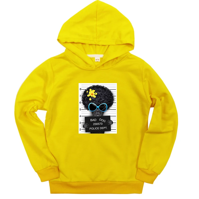 Hoodies 12 Коллекция года, теплые зимние толстовки для малышей Детский милый свитшот с рисунком «Bad Dog Bad Cat» для мальчиков и девочек повседневная детская одежда - Цвет: Hoodies 12