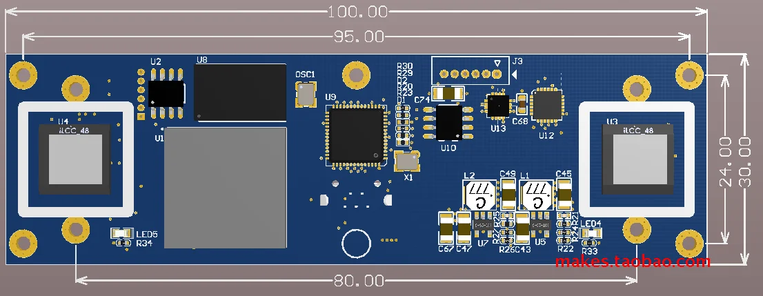 

USB2.0 бинокль камера иду синхронный FPGA CY7C68013 макетная плата