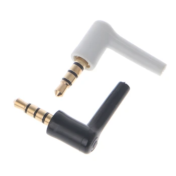 

10 Pcs Gold Plated 3 Pole 3.5mm 90° Male Stereo Headphone Mini Jack Plug Audio L4MF