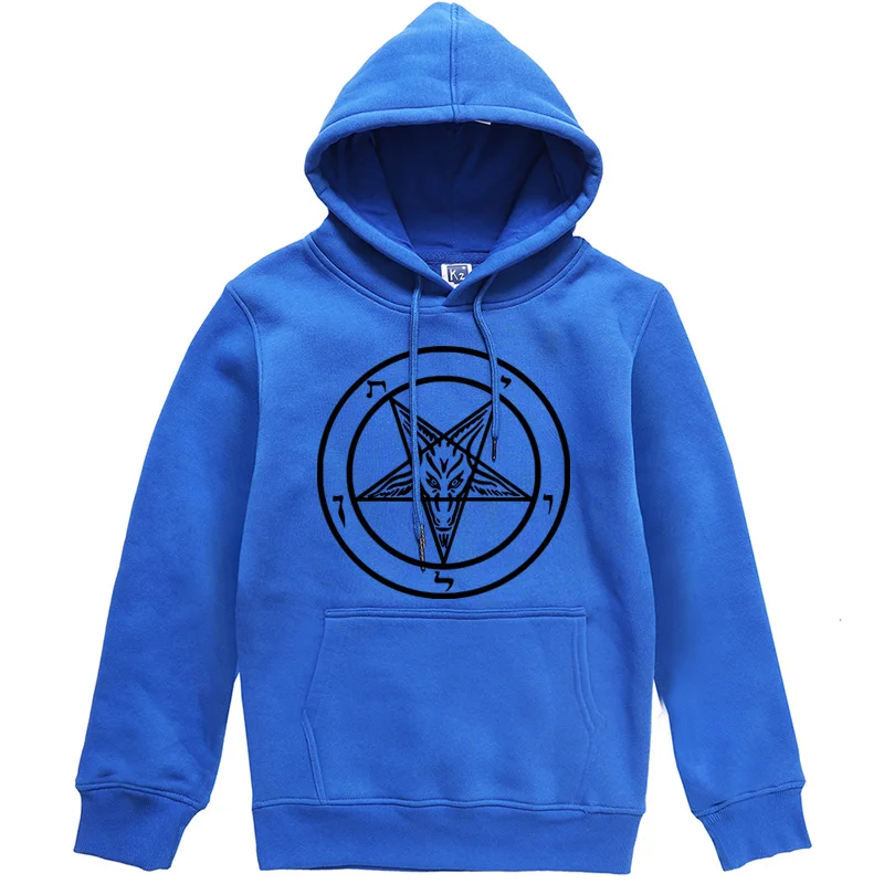 Pentagram Gothic Occult Satan New Men s Fashion Hoodies High Quality All match Male Pullover Brand 4