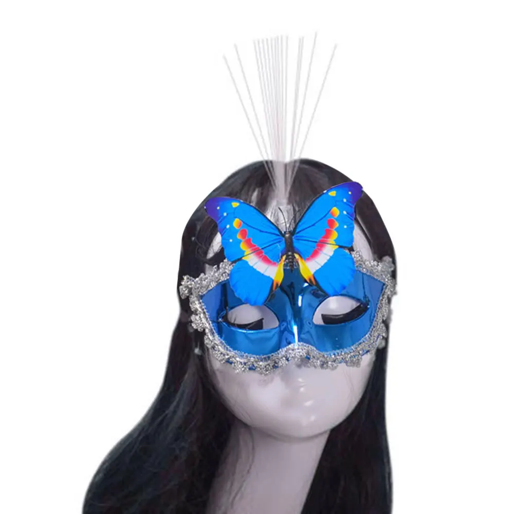 

Beautiful Ladies Female Butterfly Mask Luminous Halloween Party Accessory