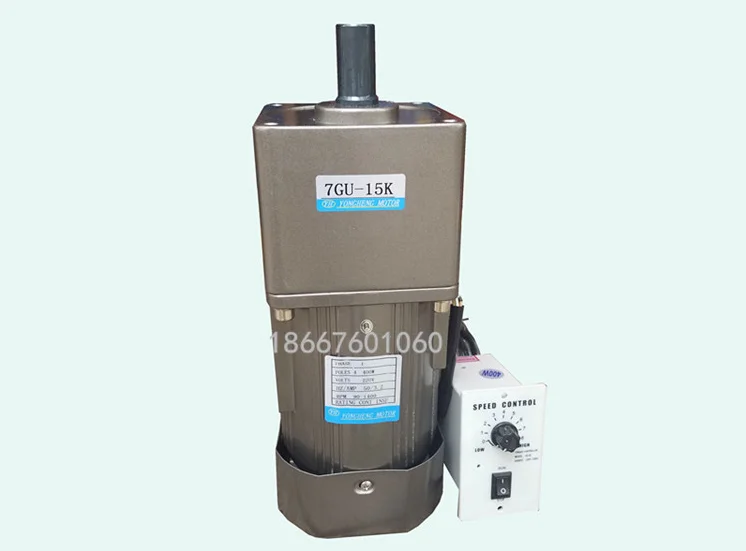 7IK400RGU-CF AC220V 400W AC Gear Reduction Asynchronous Motor, High Torque, Reversible, Adjustable Speed + Speed Controller