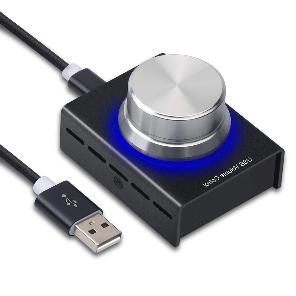 USB регулятор громкости компьютерный динамик аудио регулятор громкости Лер регулятор громкости с одним ключом для Android/Linux