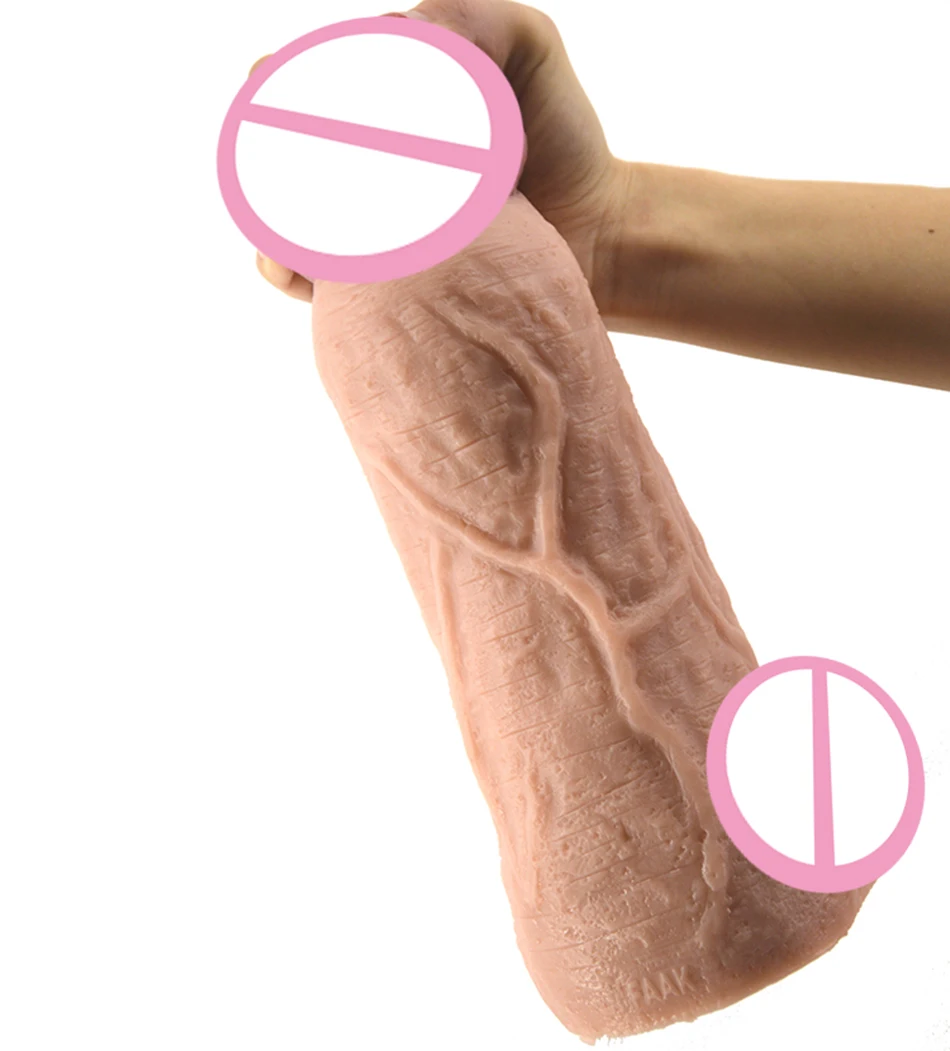FAAK Thick Huge Dildo Extreme Big Realistic Dick LifeLike Peanut Coarse Texture Penis Sex Product for Women Vagina Stimulation