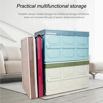 

30L/55L Folding Car Storage Box Waterproof Trunk Organizer Perfect for Cars Travel Camp Multicolor Trunk Storage