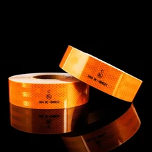 

5cmx25m/Roll High Intensity Trailer Reflector Safety Conspicuity Tape For Vehicles Trucks Bikes Cargos Helmets