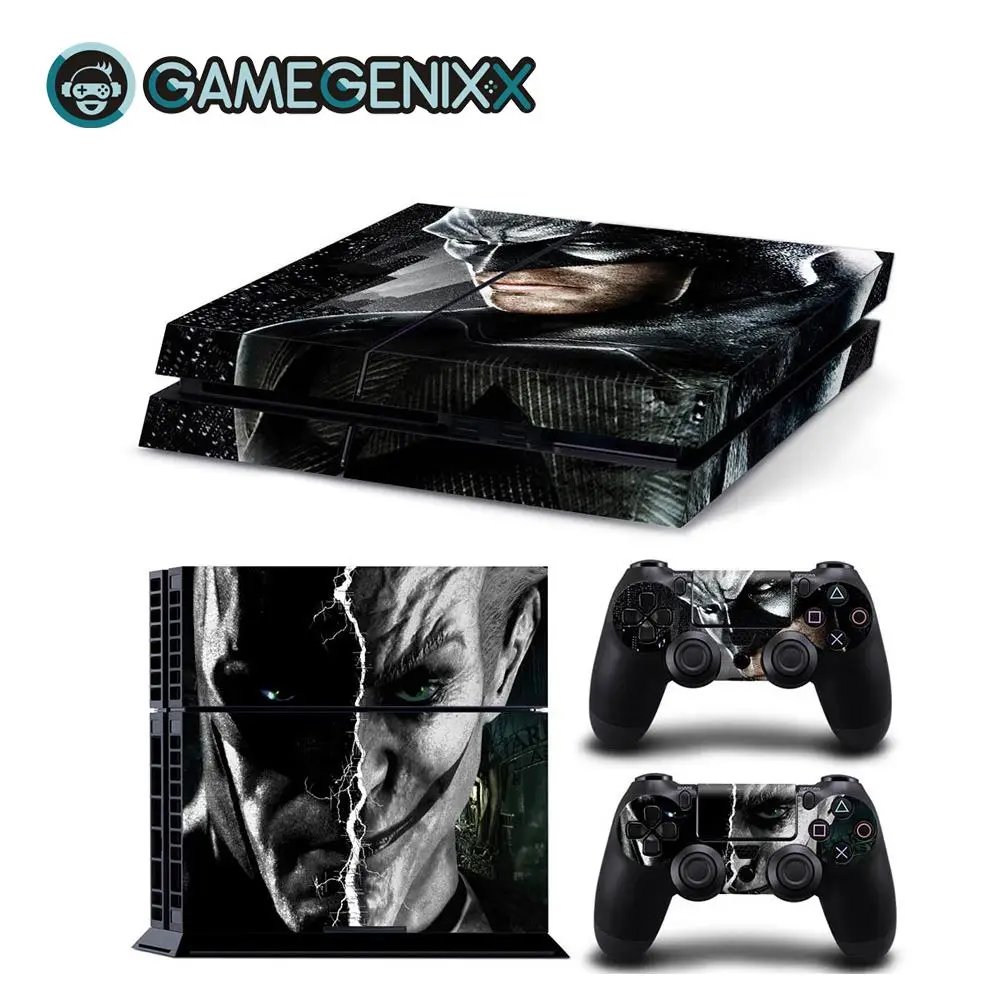 The Joker GAMEGENIXX Кожа Наклейка Защитная Наклейка Обложка для PS4 консоли и 2 контроллеров-Джокер - Цвет: The Joker
